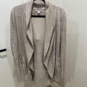 Barefoot Dreams Cream Open Front Cardigan XS/S